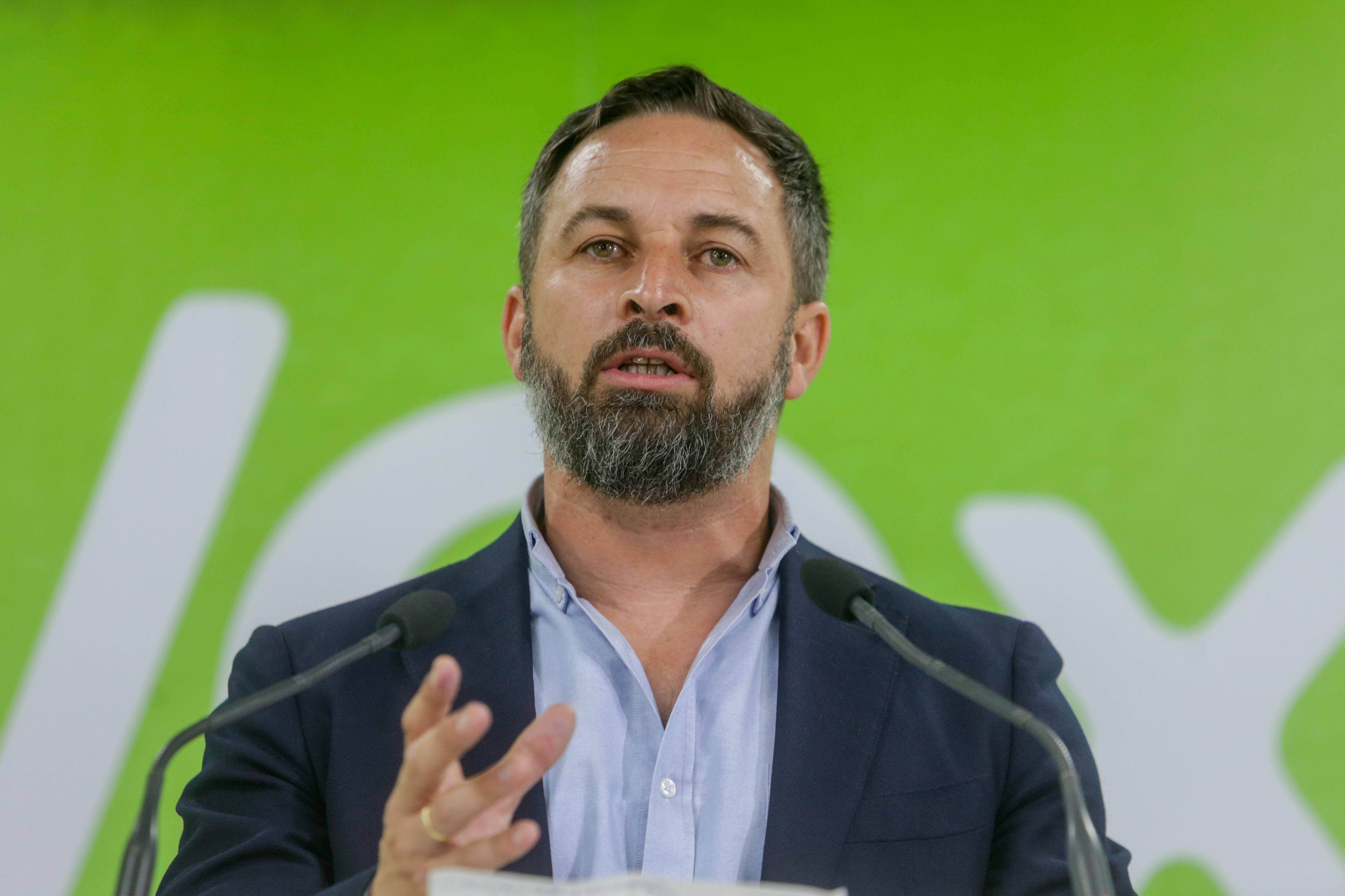 El presidente de Vox, Santiago Abascal