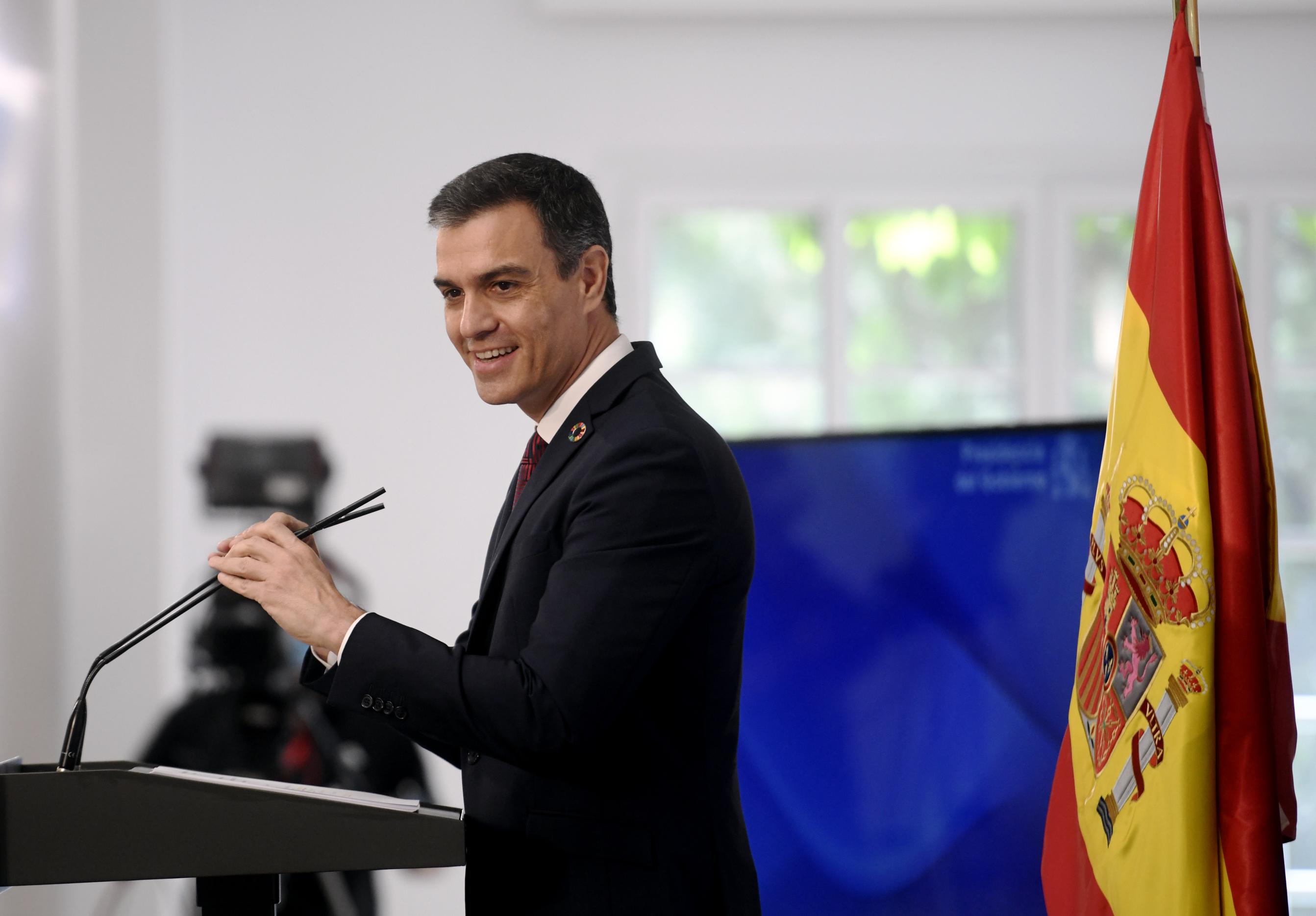 Pedro Sánchez en la presentación de la Agenda 'España Digital 2025'. EP