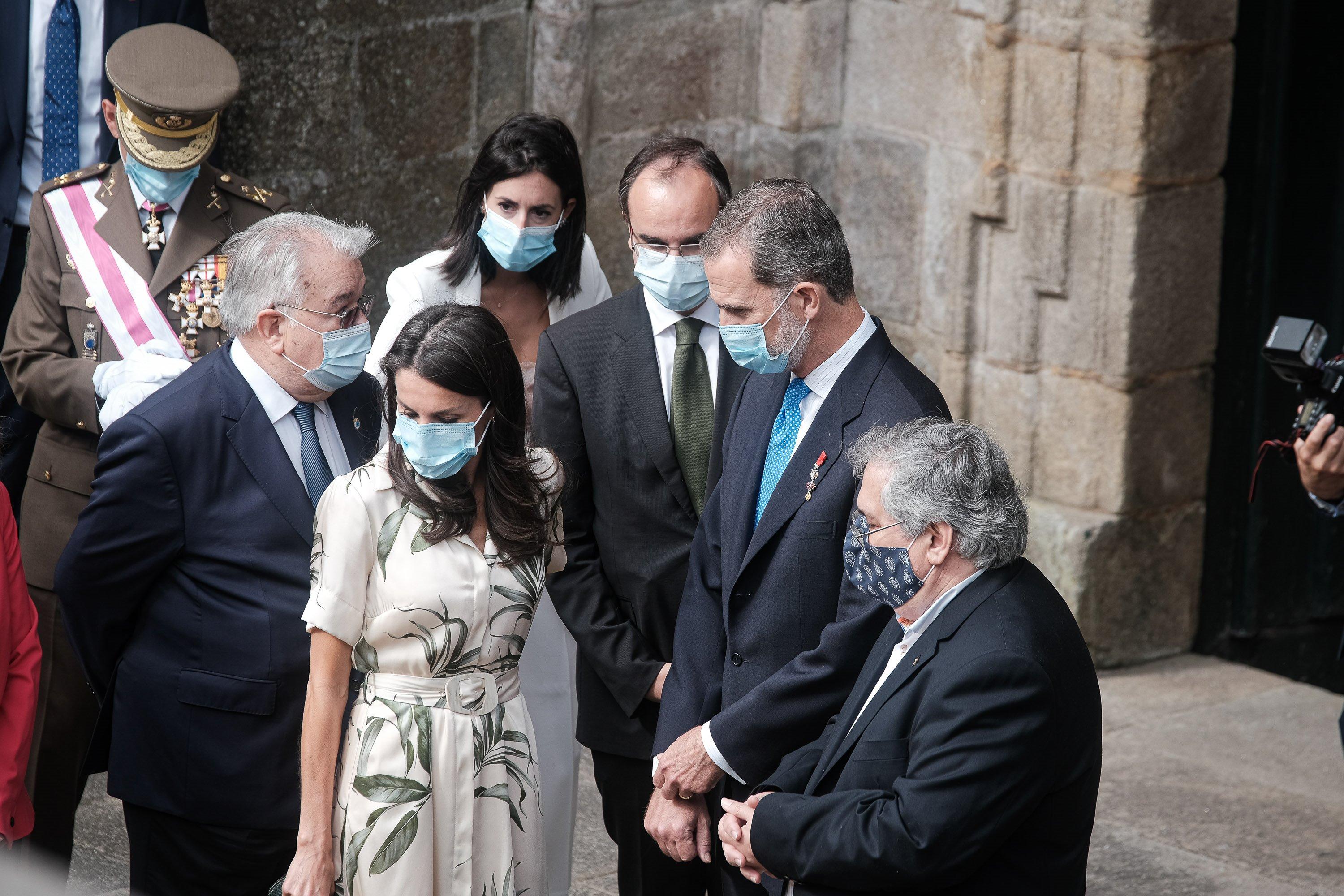 Visita de los Reyes a Galicia para presidir los actos oficiales que se desarrollarán con motivo de la festividad de Santiago Apóstol. Fuente. Europa Press.