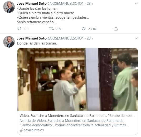 José Manuel Soto sobre insultos a Monedero