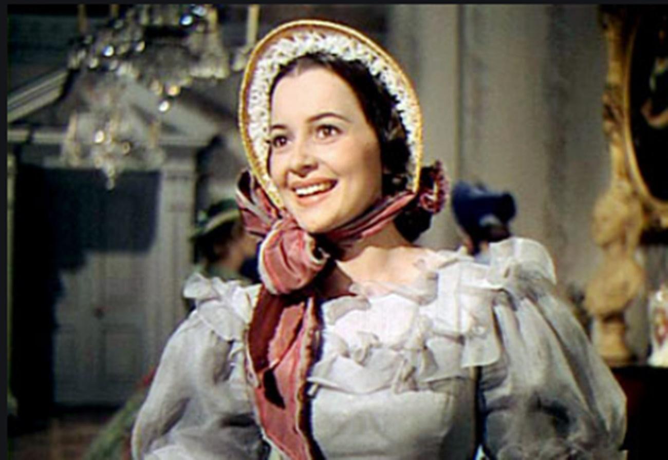 Olivia de Havilland en el papel de Melania (Melita) en Lo que el Viento se llevó'