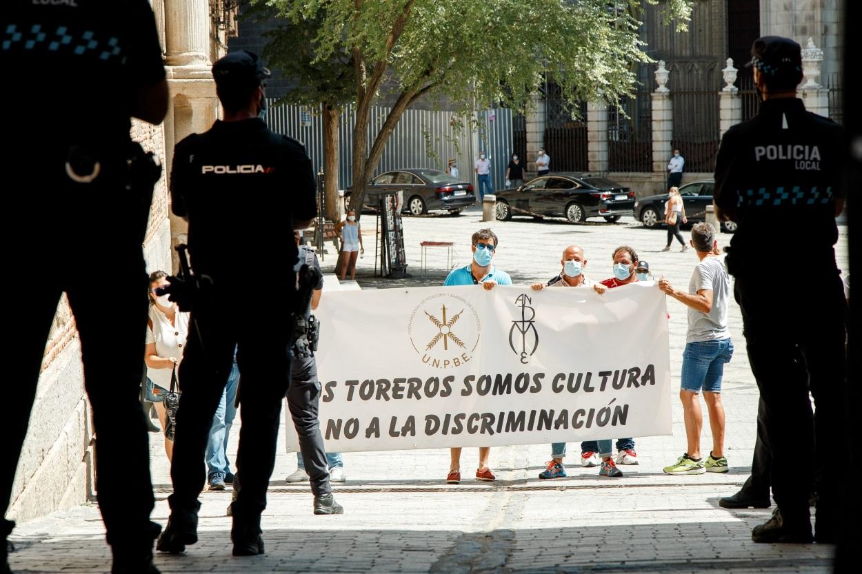 Manifestación contra Yolanda Díaz en Toledo