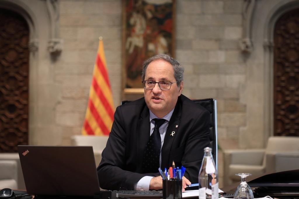 El presidente de la Generalitat, Quim Torra. Fuente: Europa Press.