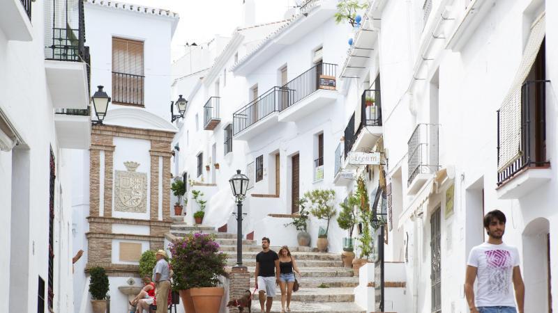 Una de las calles de Frigiliana