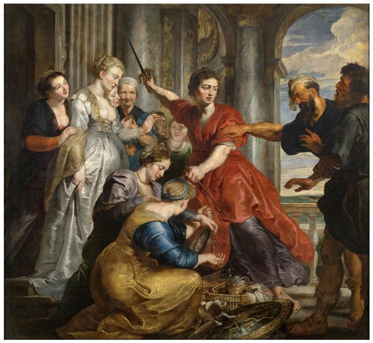 Aquiles vestido de mujer pintado por Rubens (Fuente: Museo del Prado) Aquiles vestido de mujer pintado por Rubens (Fuente: Museo del Prado)