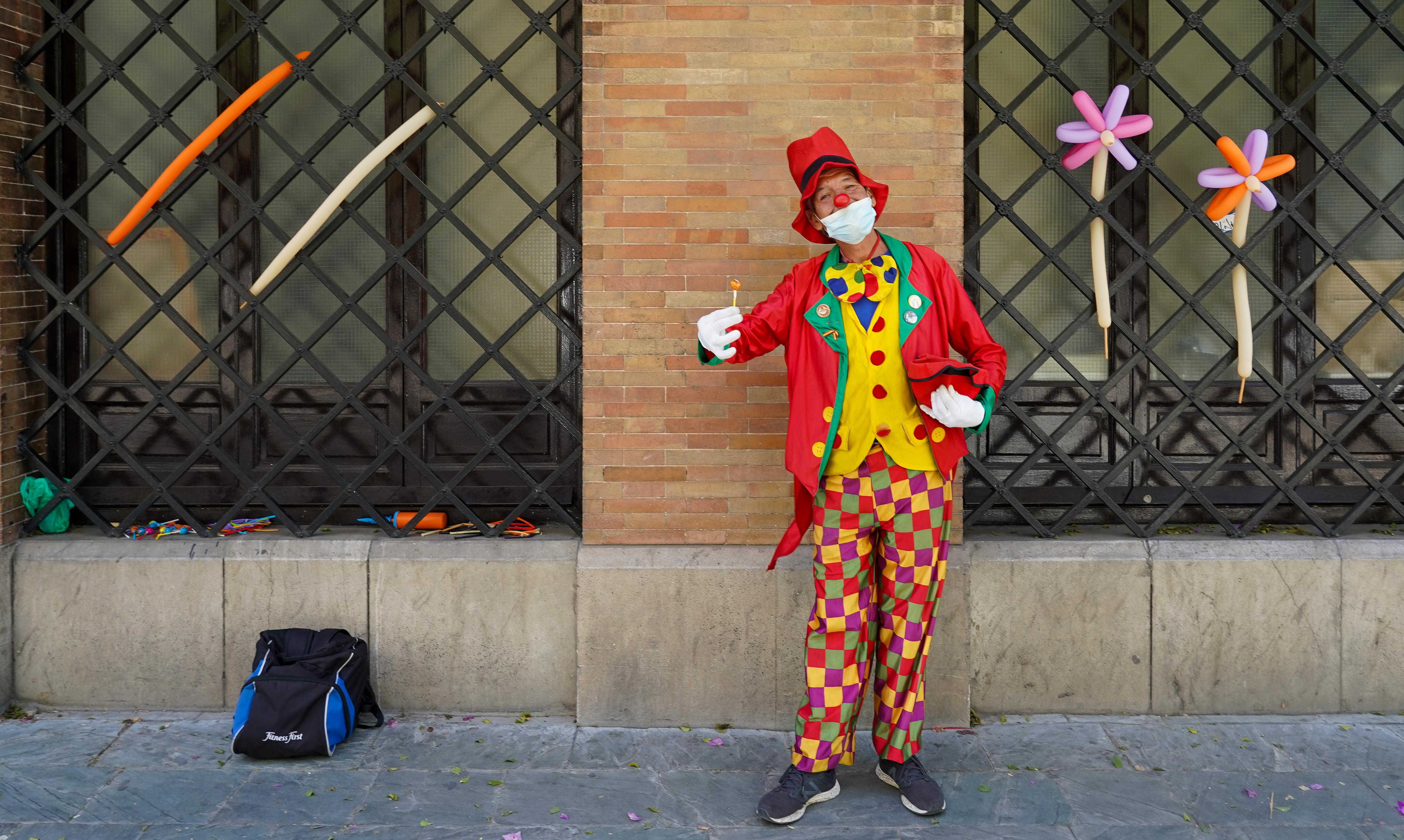 Un payaso en Sevilla. Europa Press