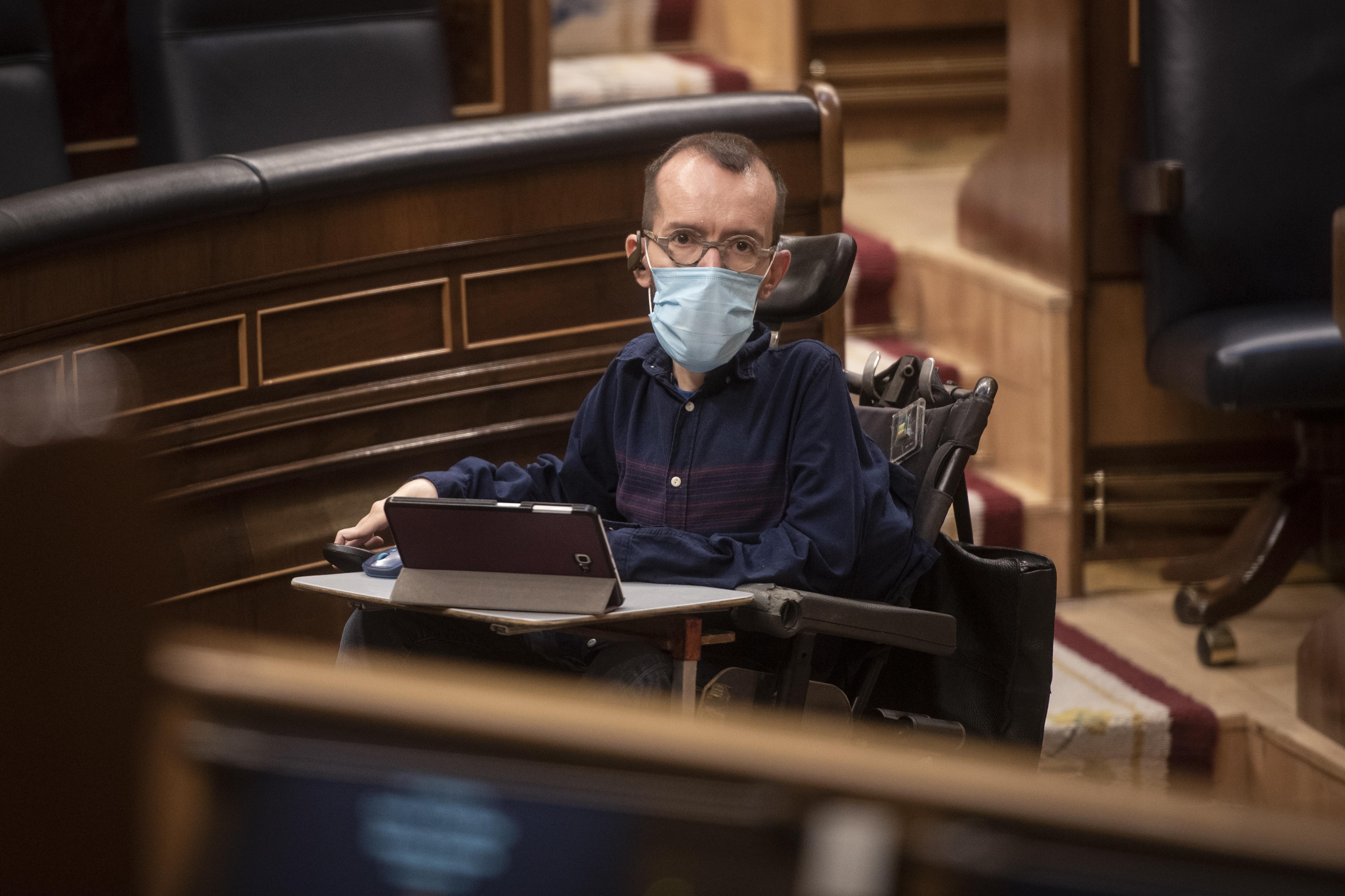 Pablo Echenique en el Congreso de los Diputados. EP