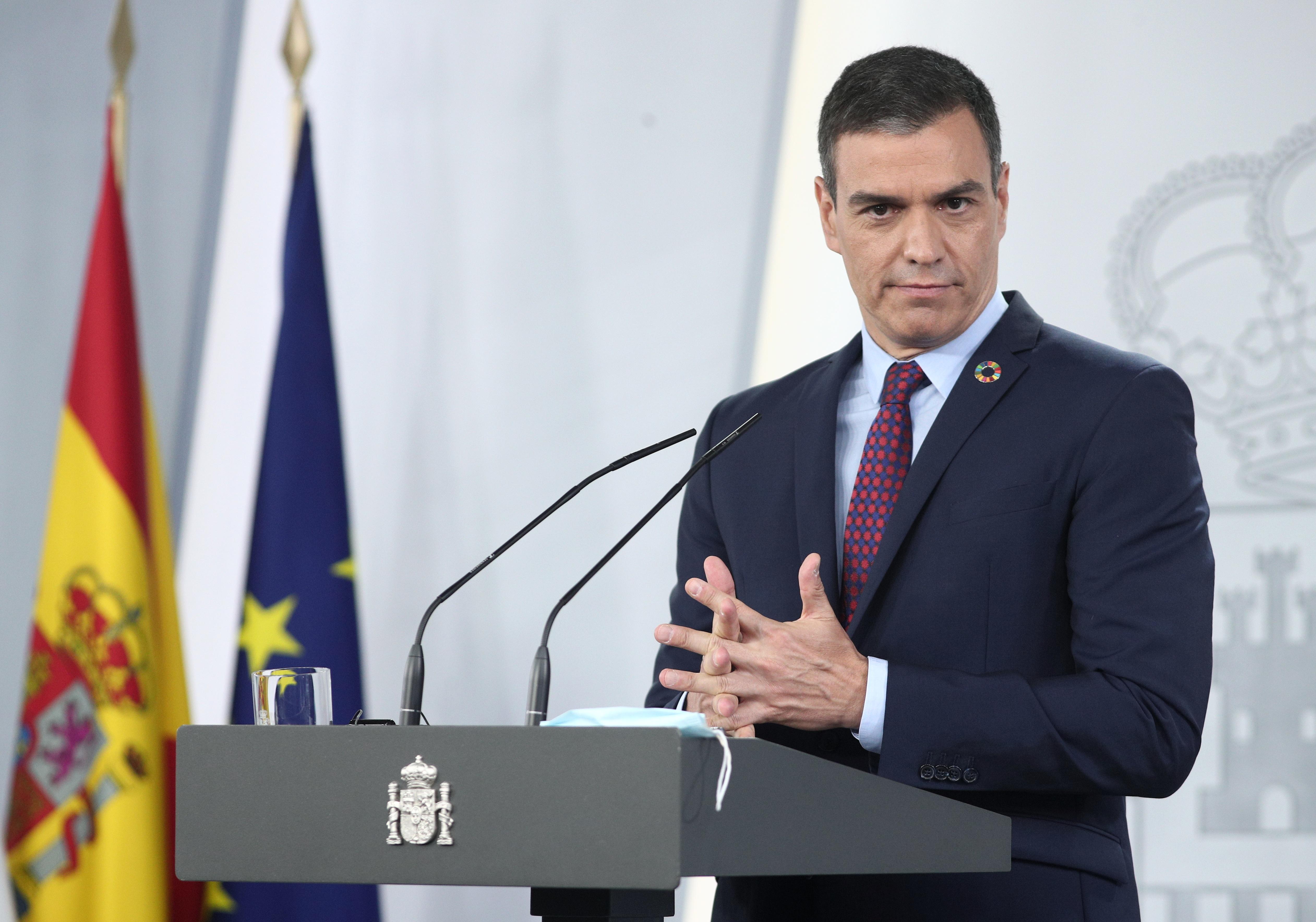 El presidente del Gobierno, Pedro Sánchez