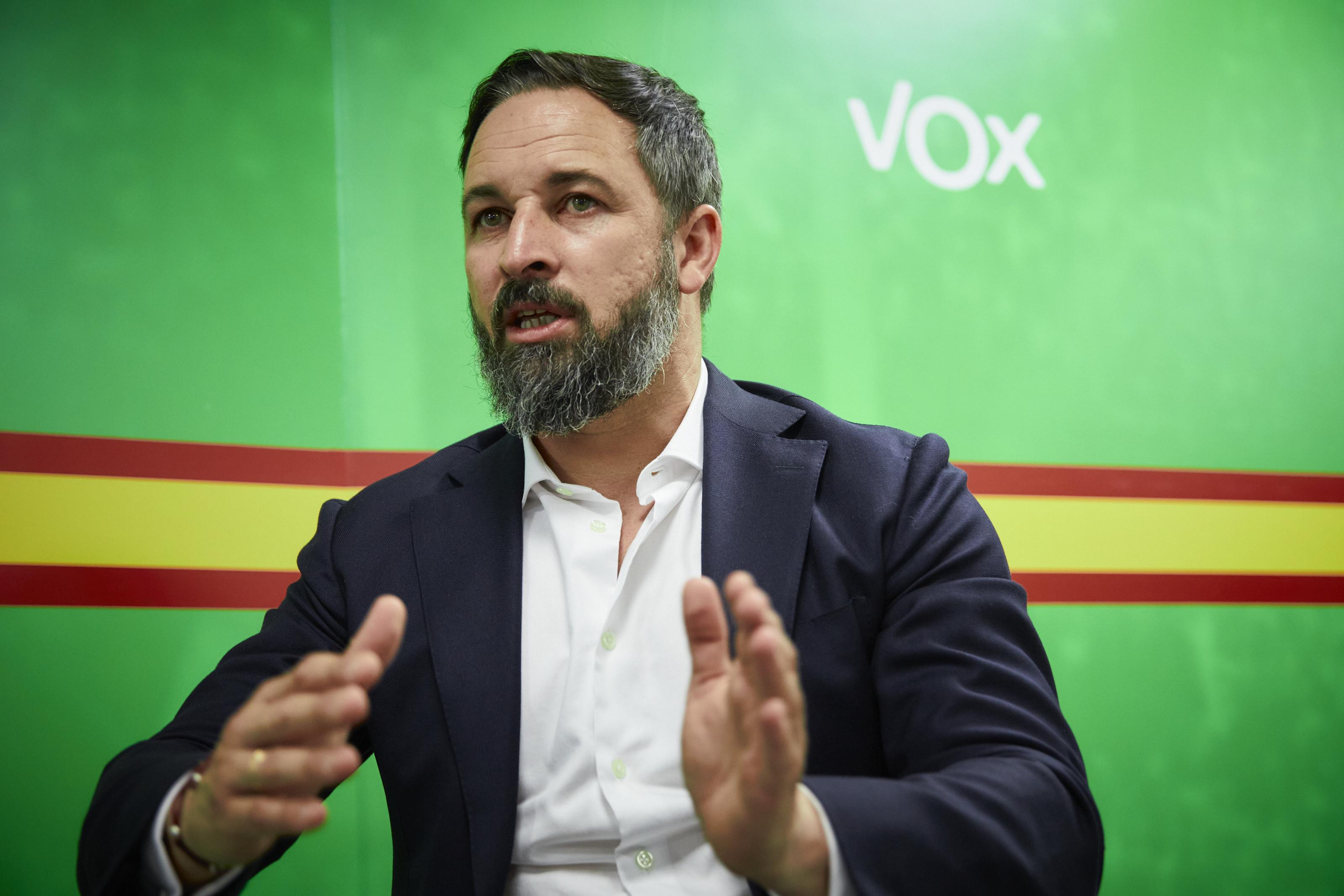 El presidente de Vox, Santiago Abascal. EP