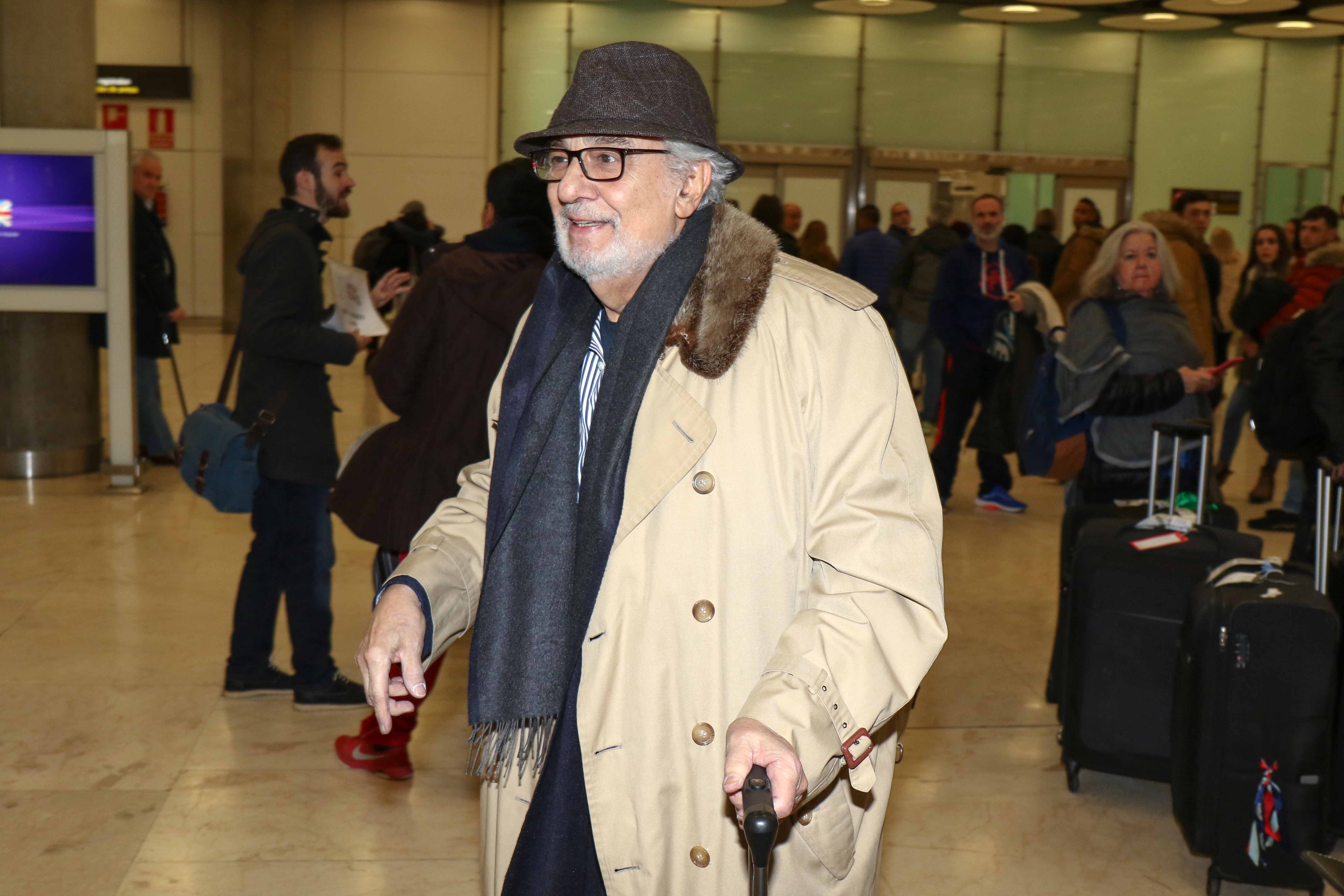 Plácido Domingo regresa a Madrid para pasar las navidades