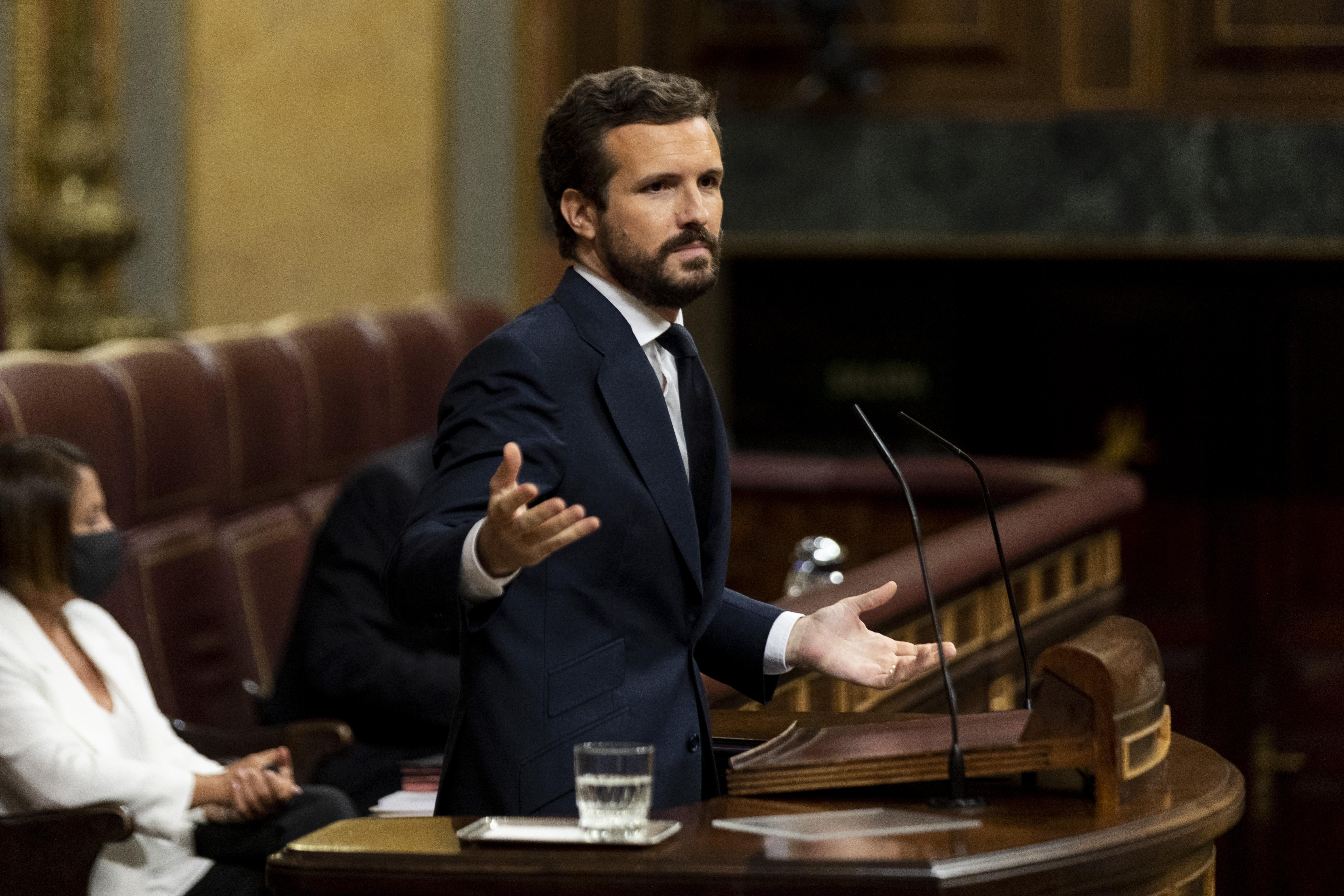 Pablo Casado en el Congreso. Europa Press