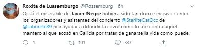 Tuit sobre Negre, Taburete y el mantero