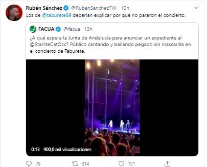 Rubén Sánchez sobre el concierto de Taburete