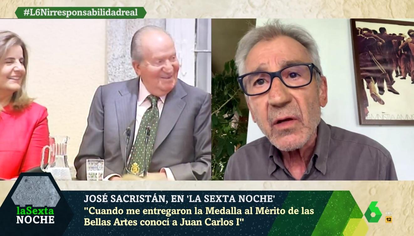 José Sacristán, durante la entrevista en 'laSexta Noche'. Fuente: laSexta.