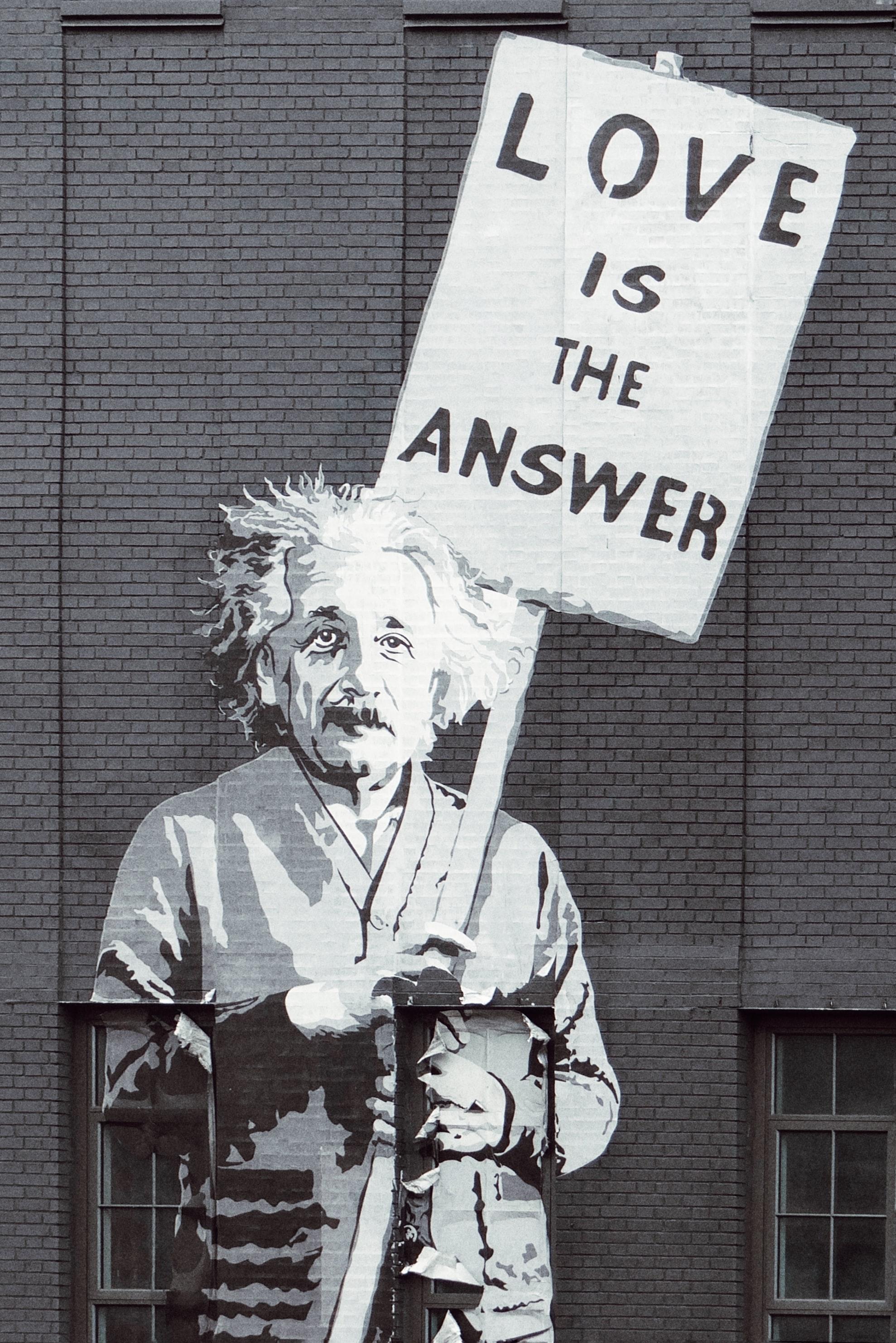 Mural de Einstein. Hannes Richter para Unsplash