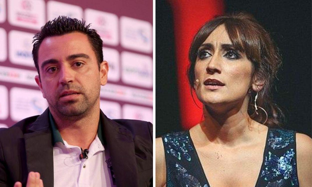 Xavi Hernández y Ana Morgade