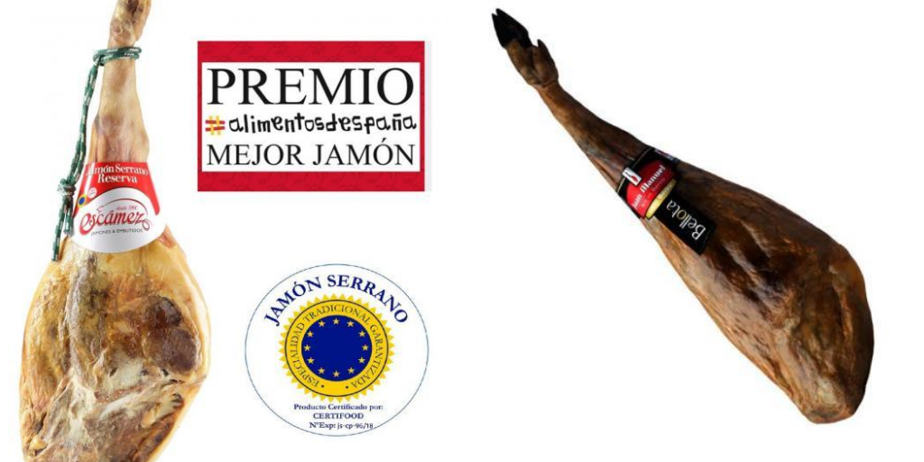 Los jamones premiados por parte del Ministerio de Agricultura. Los jamones premiados por parte del Ministerio de Agricultura.