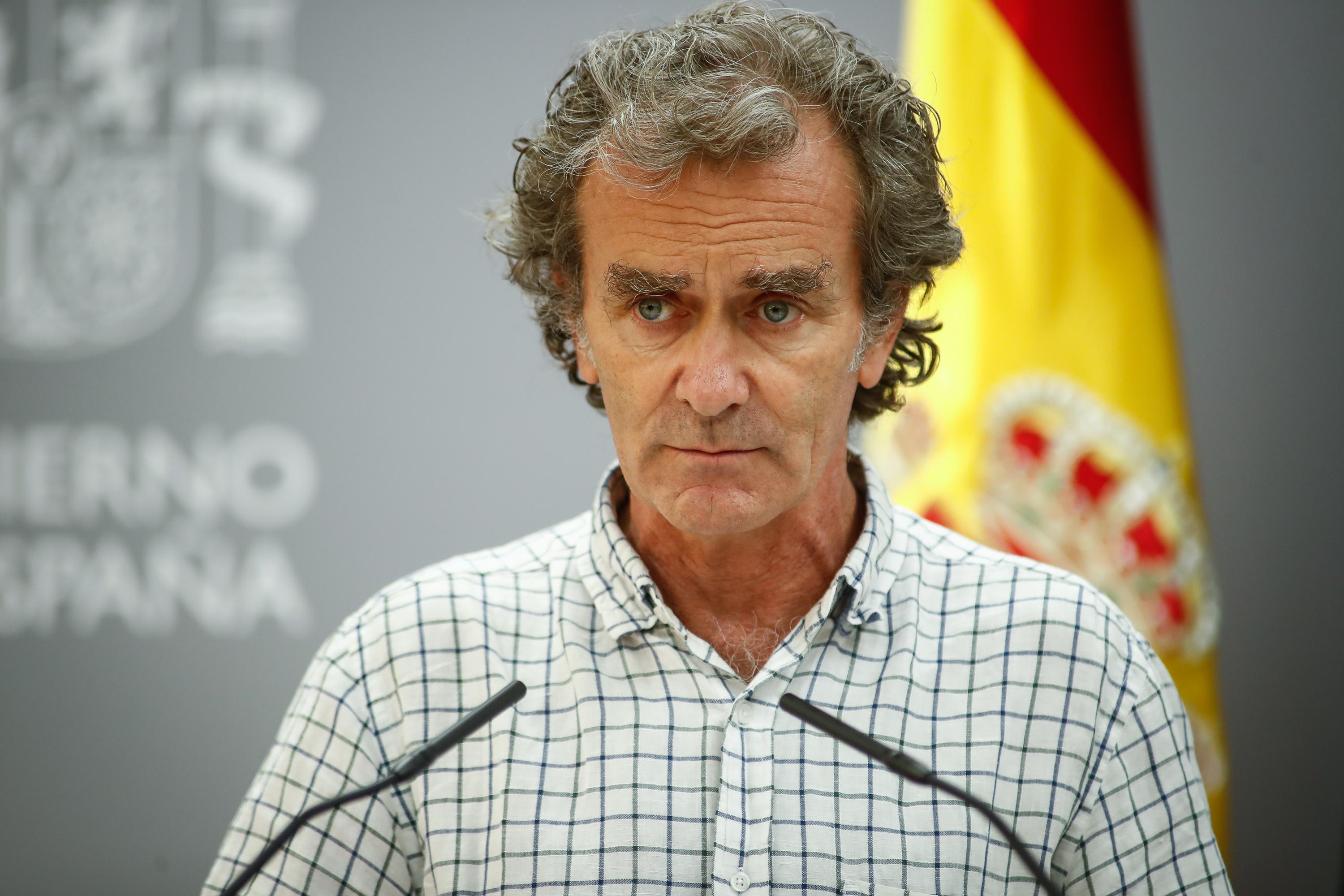 Fernando Simón comparece en rueda de prensa para informar sobre la situación del coronavirus en España. Europa Press