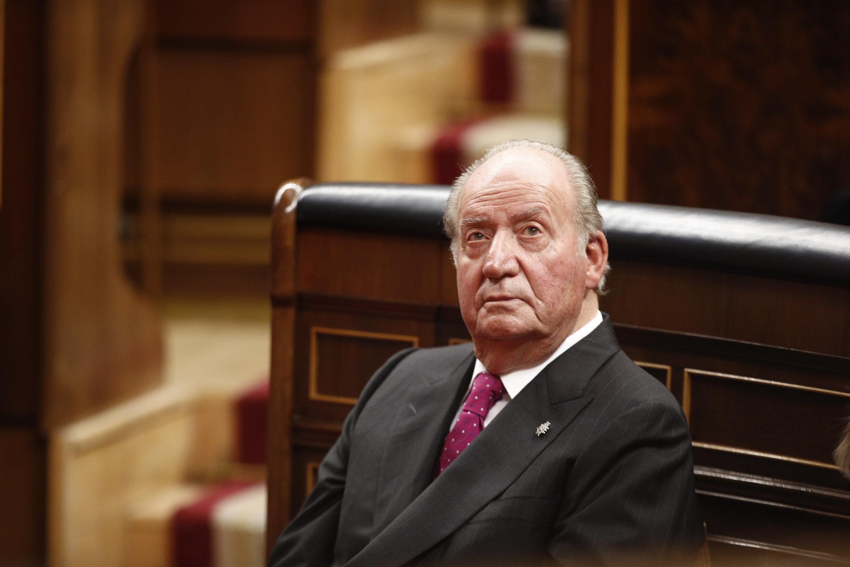  Foto de archivo del rey emérito don Juan Carlos I en el acto conmemorativo del 40º aniversario de la Constitución de 1978