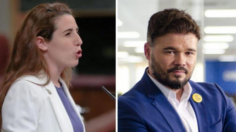 Rocío de Meer y Gabriel Rufián