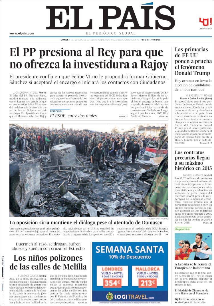 Las 'recetas' de la prensa nacional: del 'Rajoy y Sánchez váyanse', a las llamadas tácitas a la gran coalición