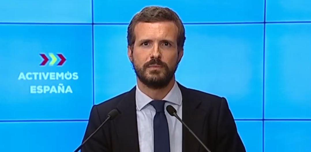 Pablo Casado preside la Junta Directiva Nacional del PP
