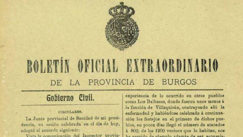 Medidas en los pueblos de Burgos para la gripe de 1918