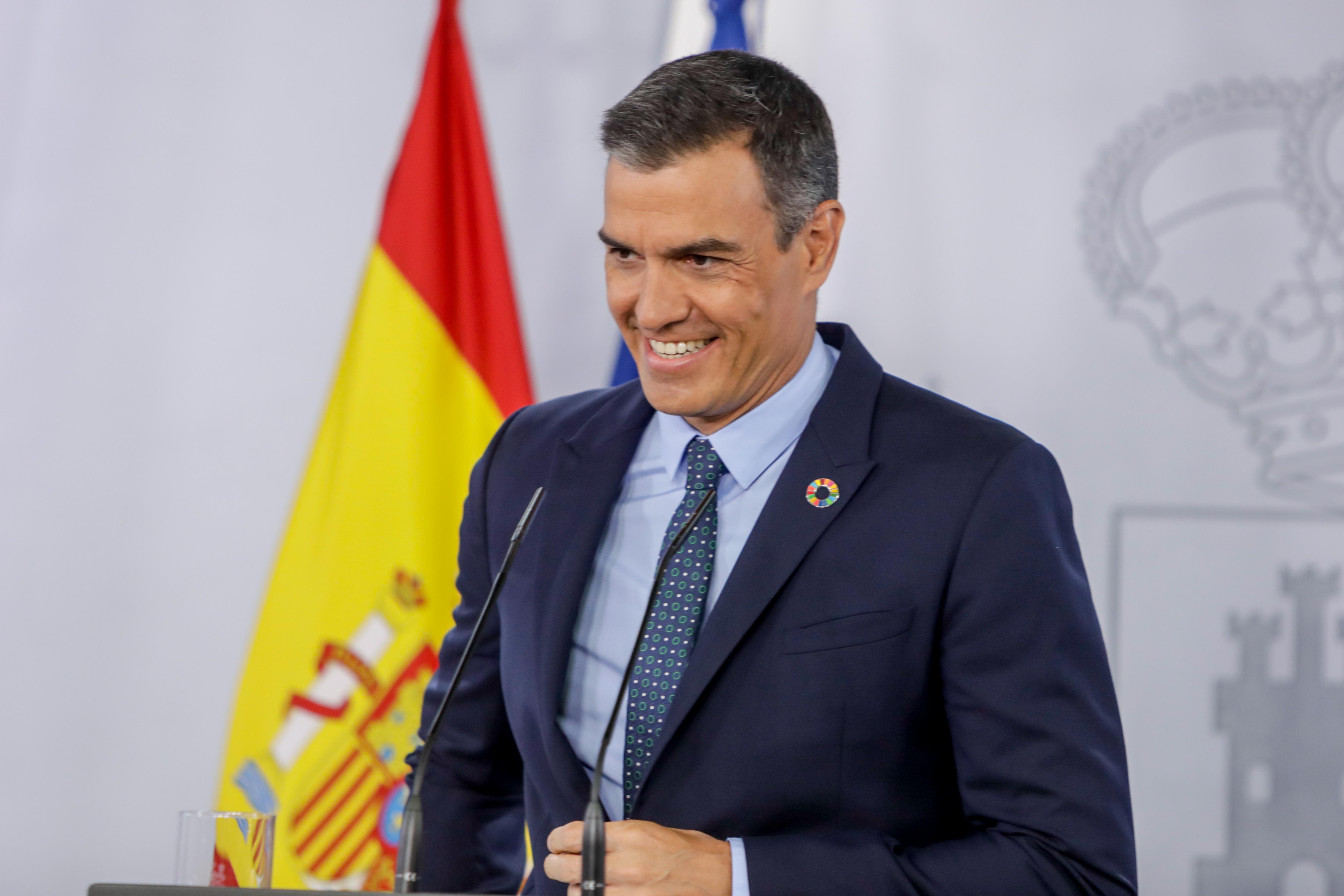 El presidente del Gobierno, Pedro Sánchez, en su comparecencia tras el Consejo de Ministros. Europa Press. 