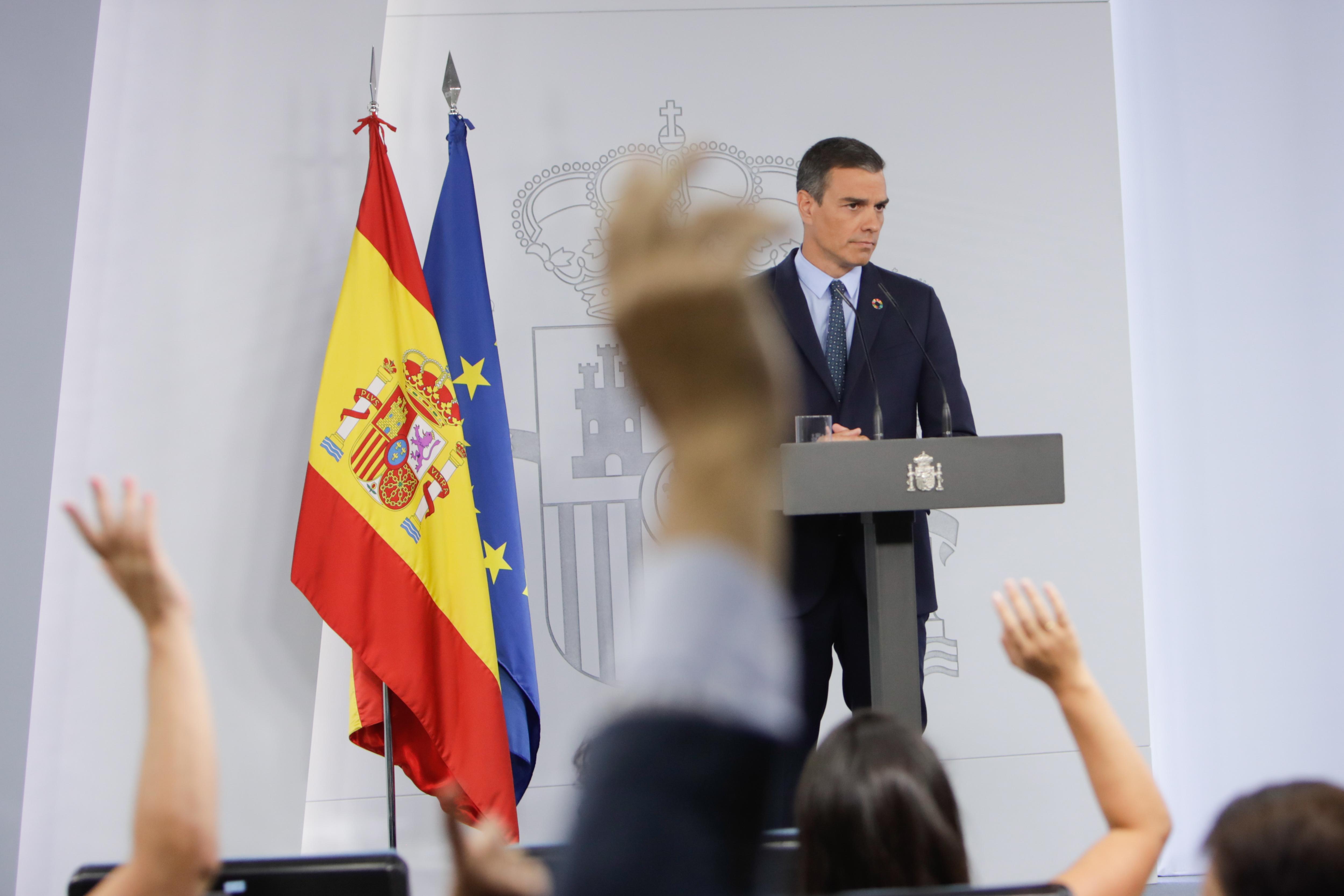 El presidente del Gobierno, Pedro Sánchez