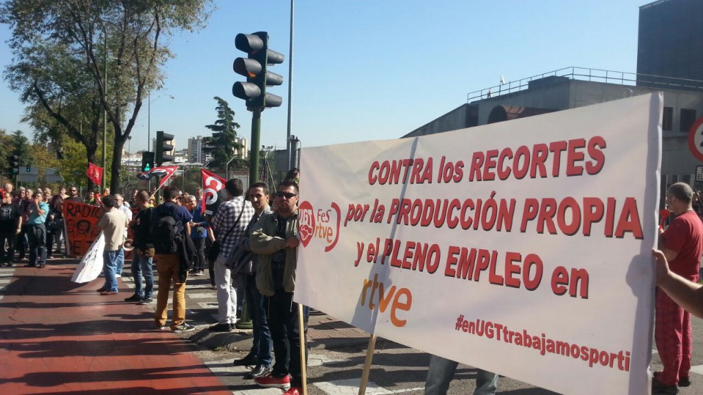 Los trabajadores de RTVE reciben a la nueva dirección con movilizaciones porque "O paramos, o nos desmantelan"