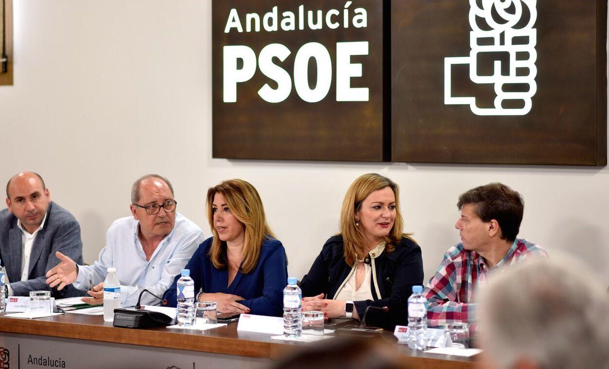 Reunión de la Ejecutiva Regional del PSOE andaluz, el 28 mayo pasado.