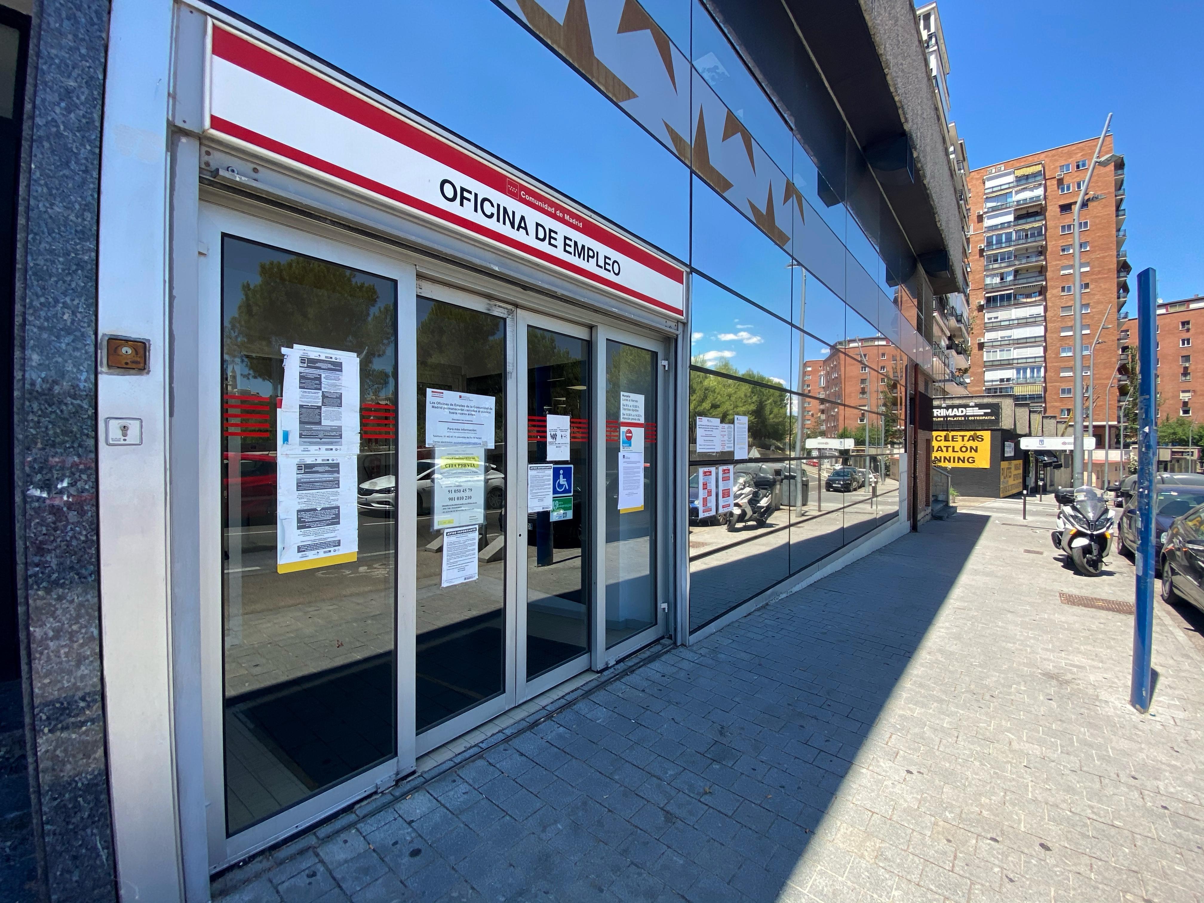 Una oficina del Servicio Estatal Público de Empleo (SEPE) en Madrid. Europa Press