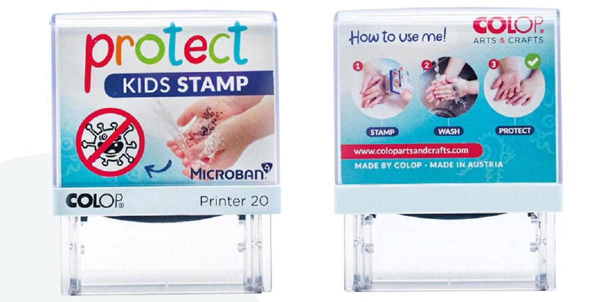 Sello Protect Kids Stamp. Web Colop