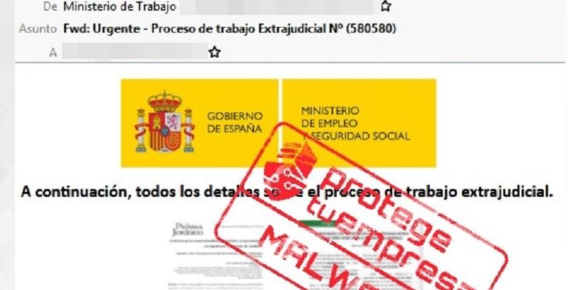 Falso correo del Ministerio de Trabajo