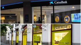 Oficinas de CaixaBank y Bankia