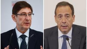 José Ignacio Goirigolzarri, presidente de Bankia y Gonzalo Gortázar, consejero delegado de CaixaBank