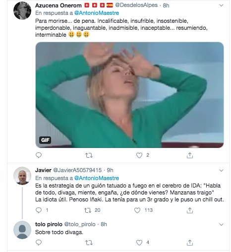 Reacciones a la respuesta de Ayuso 2 Reacciones a la respuesta de Ayuso 2