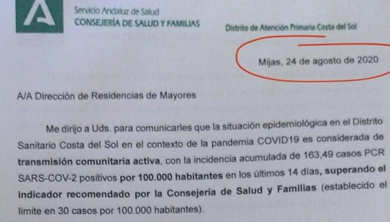 El documento oficial que respalda la denuncia de IU. 