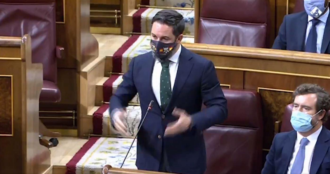 Santiago Abascal en el Congreso de los Diputados