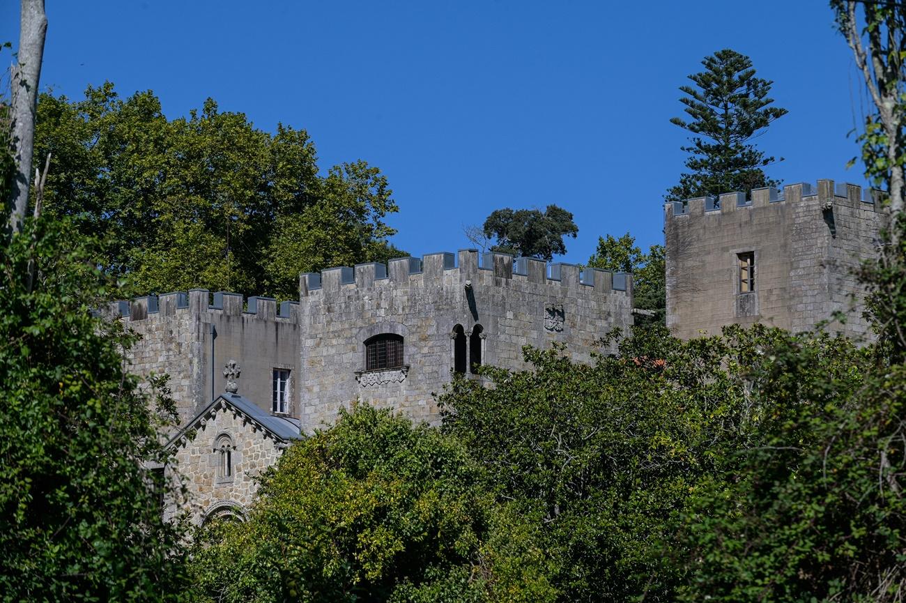 Imagen de la fachada del Pazo de Meirás que la familia Franco tiene que devolver al Estado, según una reciente sentencia.