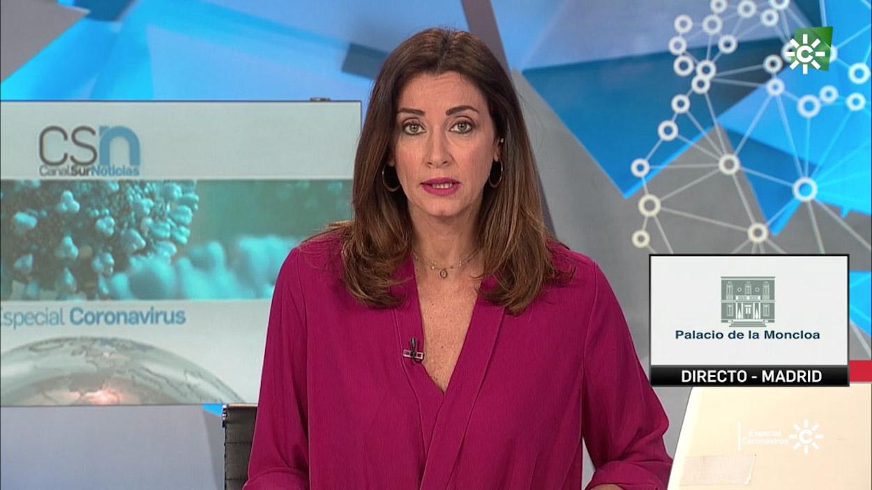 Ana Cristina Ramírez, presentadora del informativo del mediodía de Canal Sur Noticias 1.