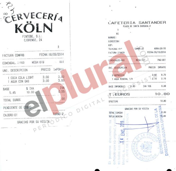 Operación Kitchen: el chófer de Luis Bárcenas, a sueldo de la operación Kitchen, pasaba los gastos de refrescos y agua