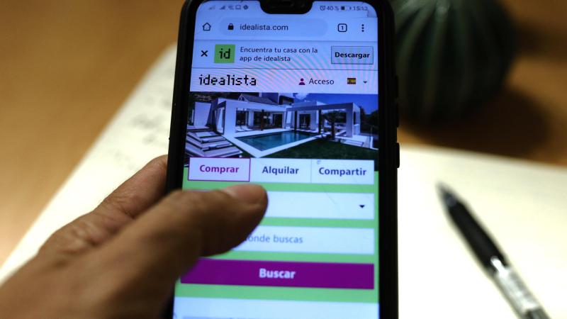 Aplicación móvil de Idealista. Europa Press