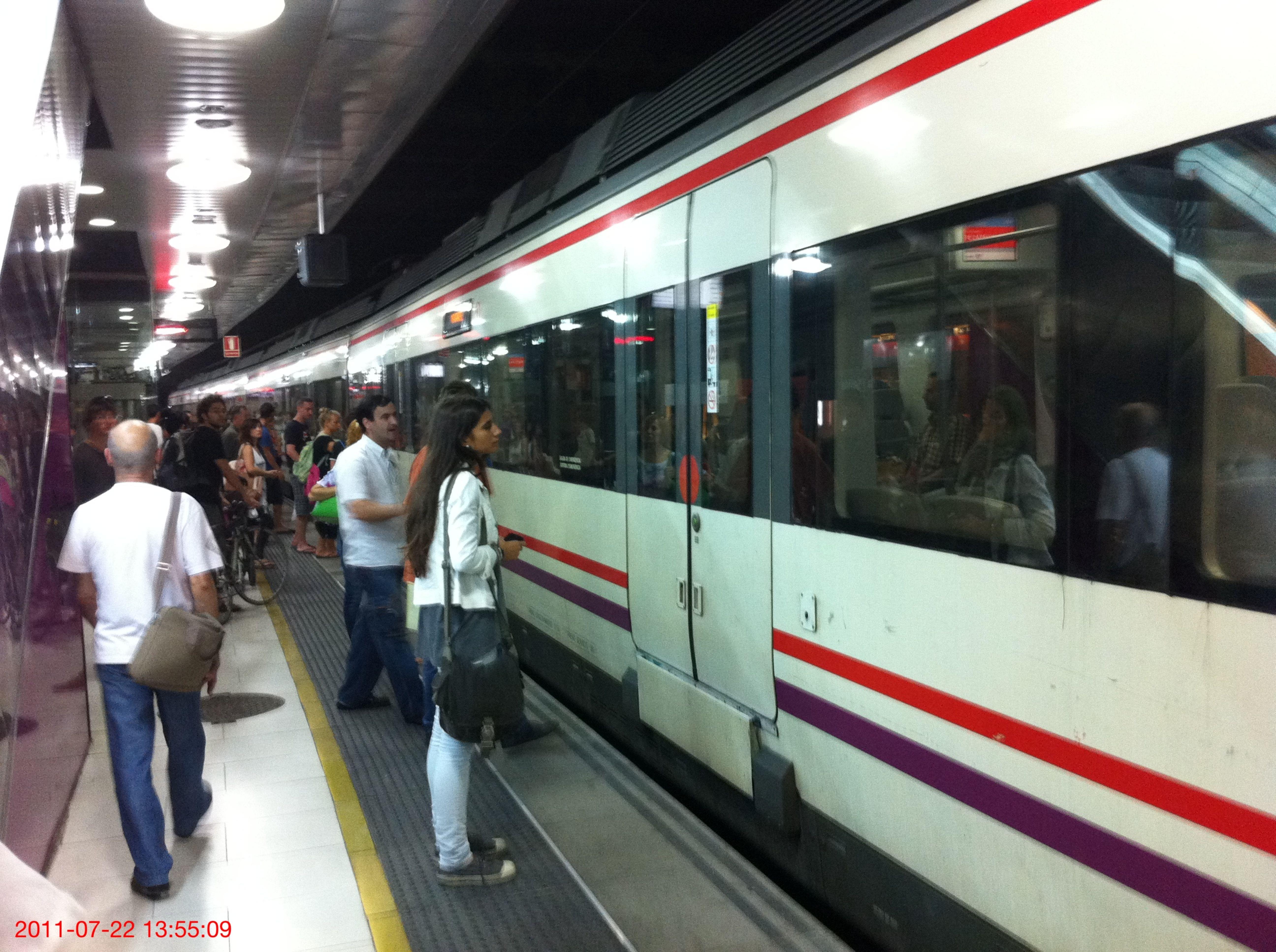 Cortes en las líneas de tren catalanas por la Diada  - EP
