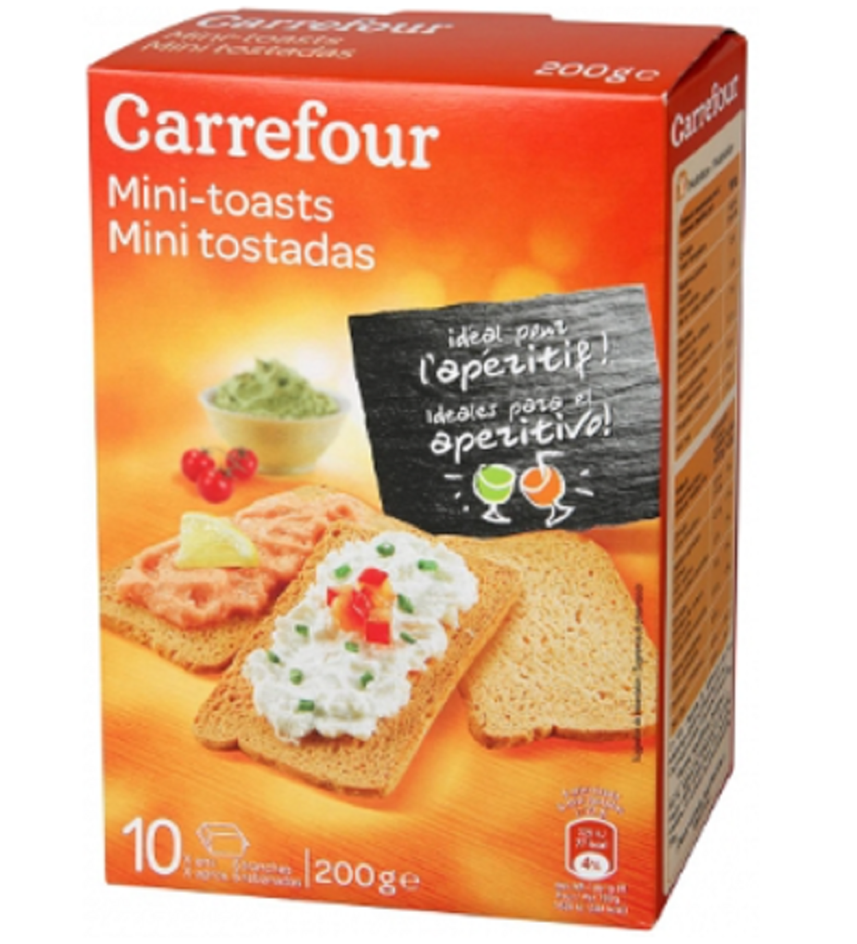 Mini tostadas Carrefour. AESAN
