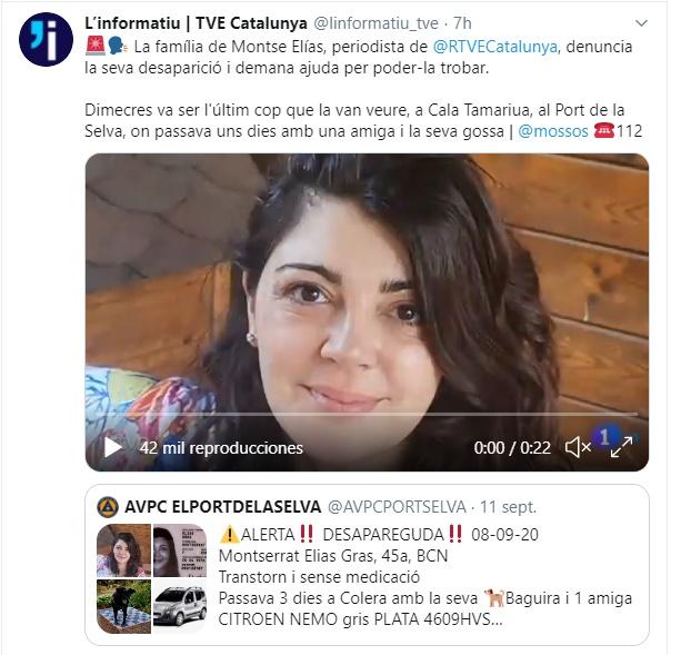 Mensaje sobre la desaparición de Motse Elías Mensaje sobre la desaparición de Motse Elías