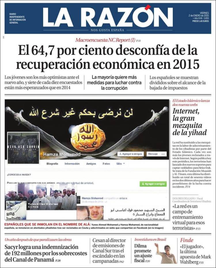 ‘Apaga y vámonos’: La Razón dice que el 64,7% desconfía de la recuperación de Rajoy