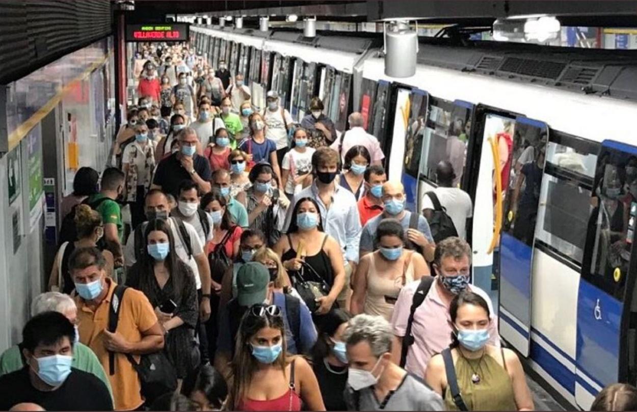 Imagen de archivo del Metro de Madrid. Twitter