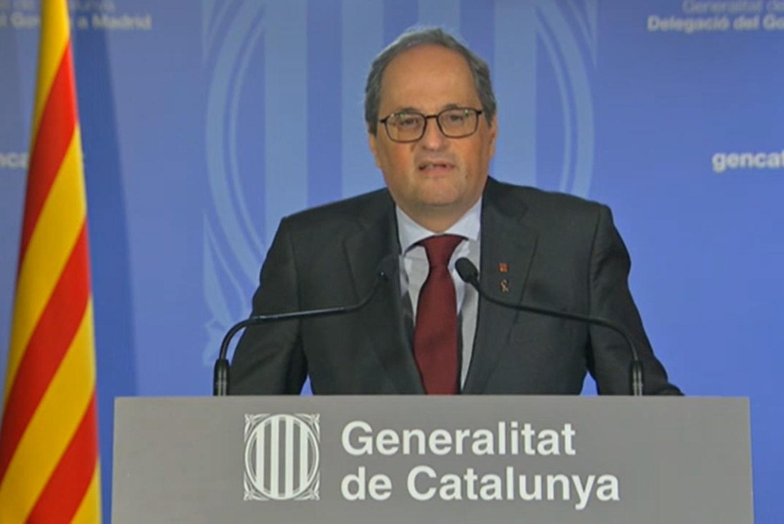 El President de la Generalitat, Quim Torra