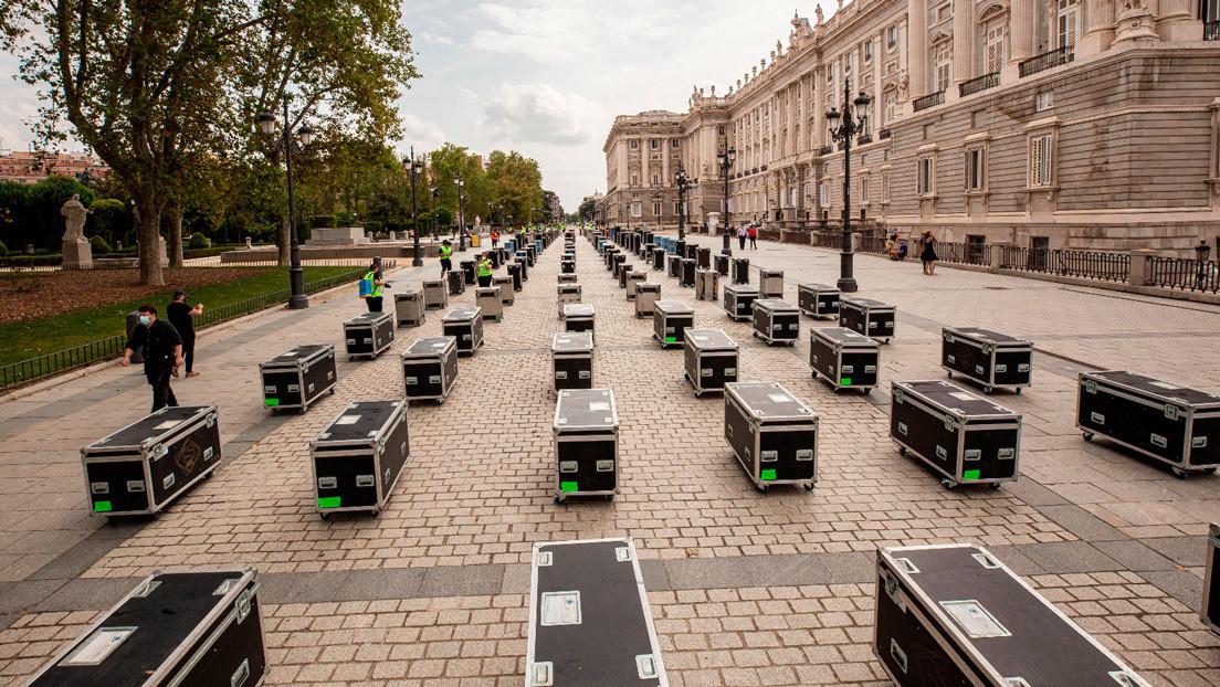 Movimiento 'Alerta Roja' en el Palacio Real de Madrid.